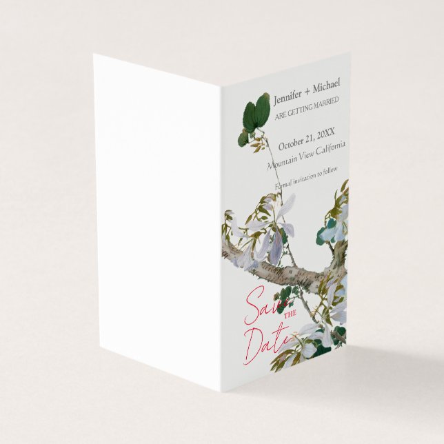 Mariage mariage Calligraphie minimaliste Florale (Outside)