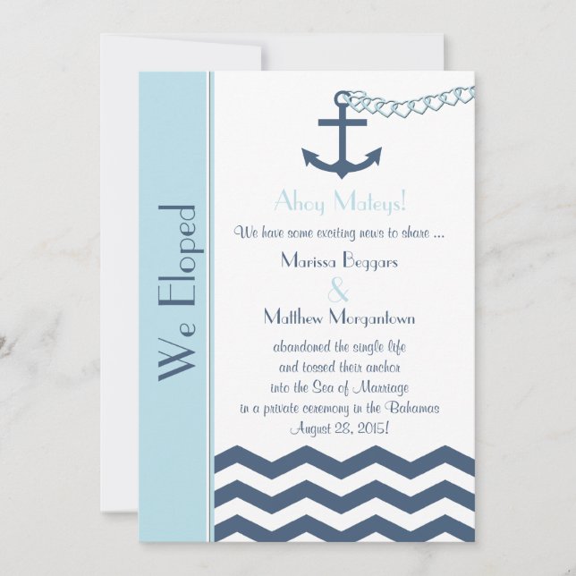 Mariage Mariage Elopement Faire-part Invitation (Devant)