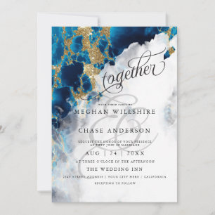 MARIAGE   Mariée Pieds Nus™ Aquarelle Saphir Bleu