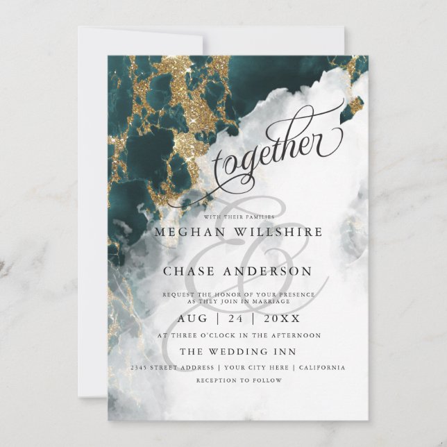 MARIAGE | Mariée Pieds Nus™ Aquarelle Saphir Bleu- (Devant)