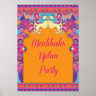 - Mariage - Mehndi asiatique - henné - affiche