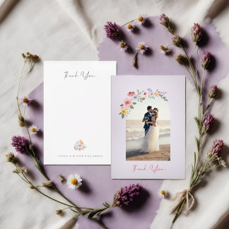 Mariage Merci Arch Fleurs sauvages photo