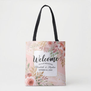 Mariage Merci de bienvenue Sac cadeau Elégant Fleu