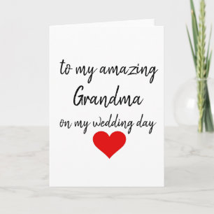 Mariage Merci Extraordinaire grand-mère