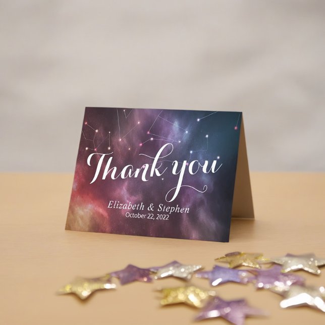 Mariage Merci Galaxy Star Nebula Constellation (Créateur téléchargé)