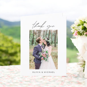 Mariage Merci photo minimaliste