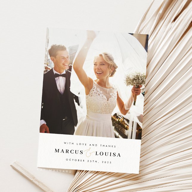 MARIAGE MERCI photo moderne élégant et élégant (Créateur téléchargé)