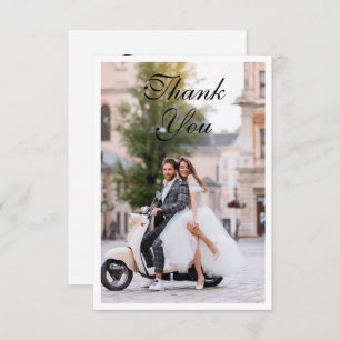 Mariage Merci Photo Moderne Simple Élégant