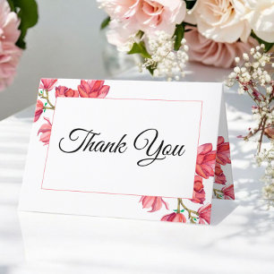 Mariage Merci rose blanc Floral