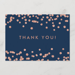 Mariage Merci Rose Parties scintillant d'or Confet