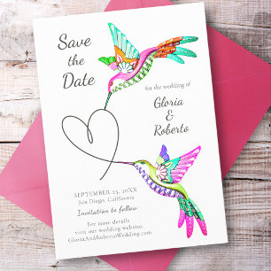 Mariage mexicain Lovebirds Enregistrer la carte de