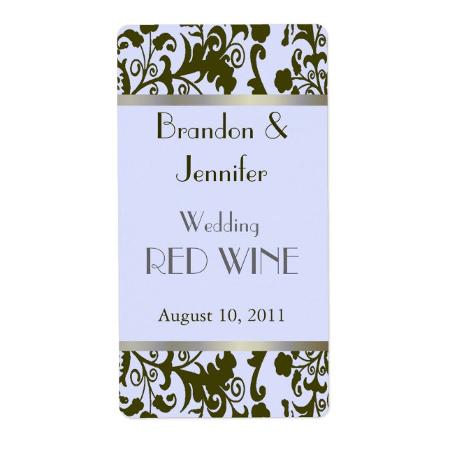 Mariage Mini Étiquettes du vin