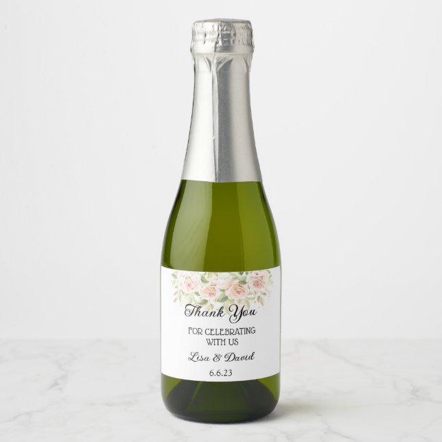 Mariage Mini Sparkling Wine Bottle Étiquette (Devant)