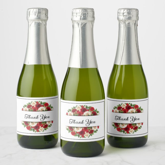 Mariage Mini Sparkling Wine Bottle Étiquette (Bouteilles)