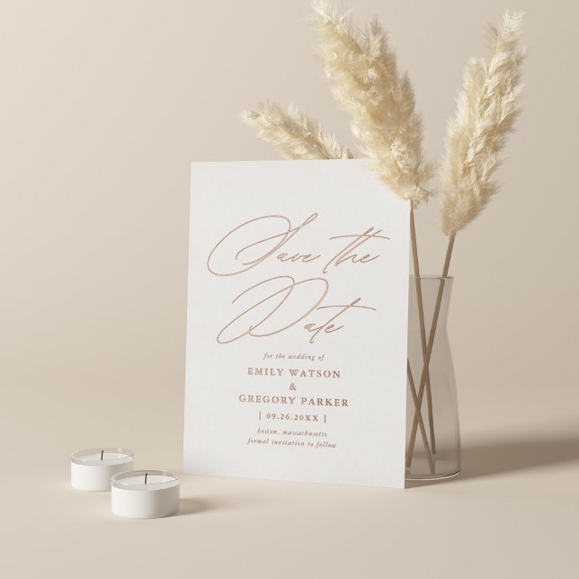 Mariage minimaliste moderne calligraphie carte de  (Créateur téléchargé)