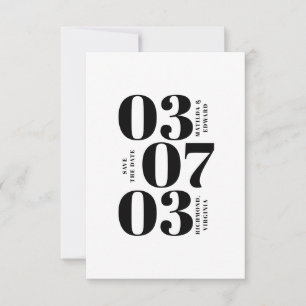 Mariage minimaliste moderne, graphique enregistrer