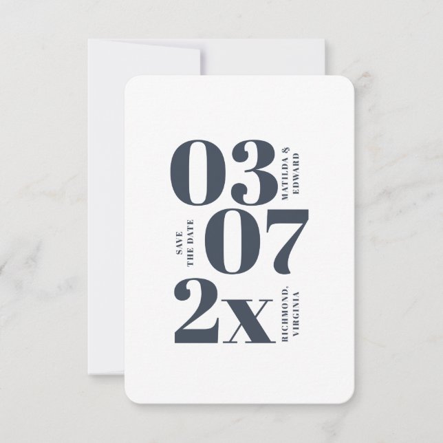 Mariage minimaliste moderne, graphique enregistrer (Devant)