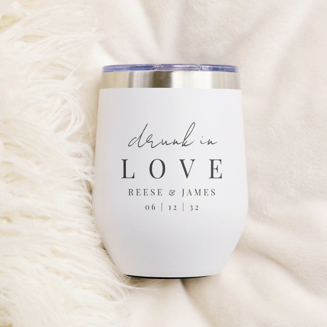 Mariage minimaliste moderne "ivre en amour" (Créateur téléchargé)