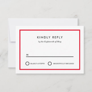 Mariage minimaliste RSVP
