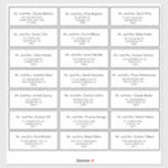 Mariage minimaliste simple Étiquette de adresse in<br><div class="desc">Cette simple étiquette de adresse mariage minimaliste est parfaite pour un mariage simple. Le design présente une belle façade dans un arrière - plan blanc pour embellir votre événement.</div>