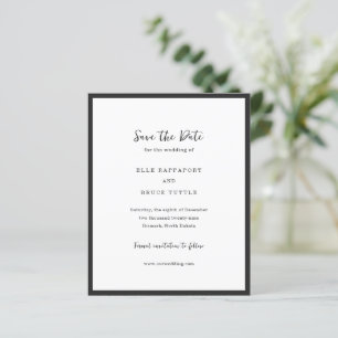 Mariage Minimaliste Typographie Moderne Enregistre