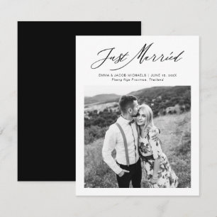 Mariage Moderne Calligraphié Mariés Fuite Romantiq