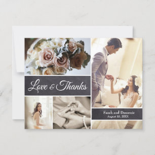 Mariage moderne   Collage photo sur tableau noir