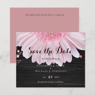 Mariage moderne de marguerite rose noire