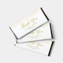 Mariage moderne Elegant Gold Confetti