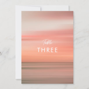 Mariage moderne élégant rose pâle Numéro de table