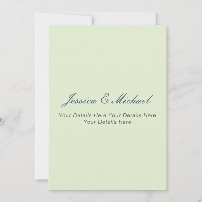 Mariage Moderne Élégant Simple Professionnel (Devant)