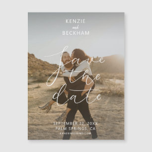 Mariage moderne Enregistrer la date Remise de text