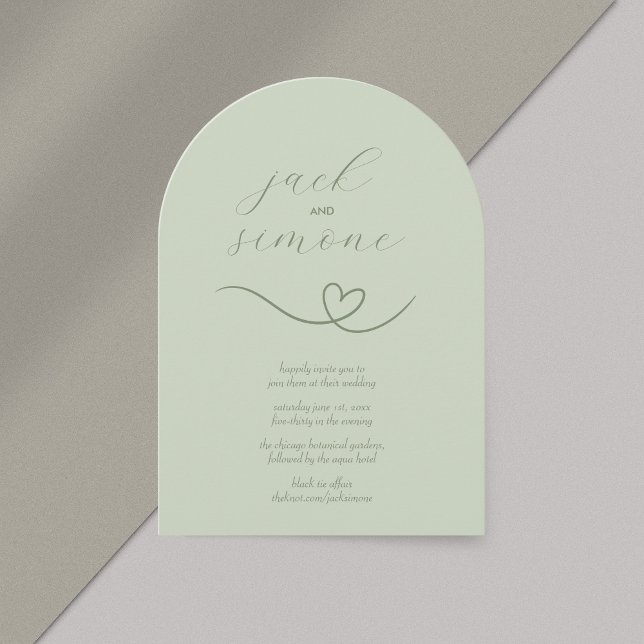 Mariage moderne | Invitations d'arc | Lumière (Créateur téléchargé)