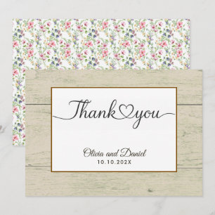 Mariage Moderne Merci Coeur Amour Plaque Remerciem