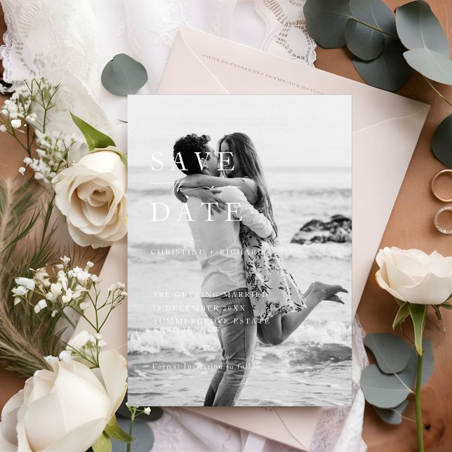Mariage moderne minimaliste Enregistrer la date (Créateur téléchargé)