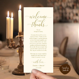 Mariage moderne Table Place Cadre Carte de remerci