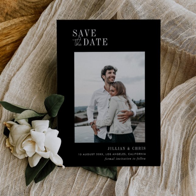 mariage moderne tendance enregistrer la carte date (Créateur téléchargé)