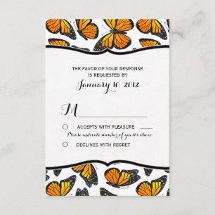 Mariage Monarque Papillon RSVP