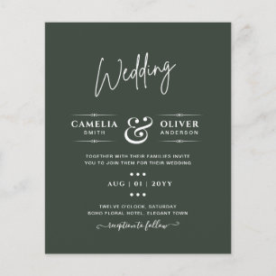 Mariage monochrome vert moderne
