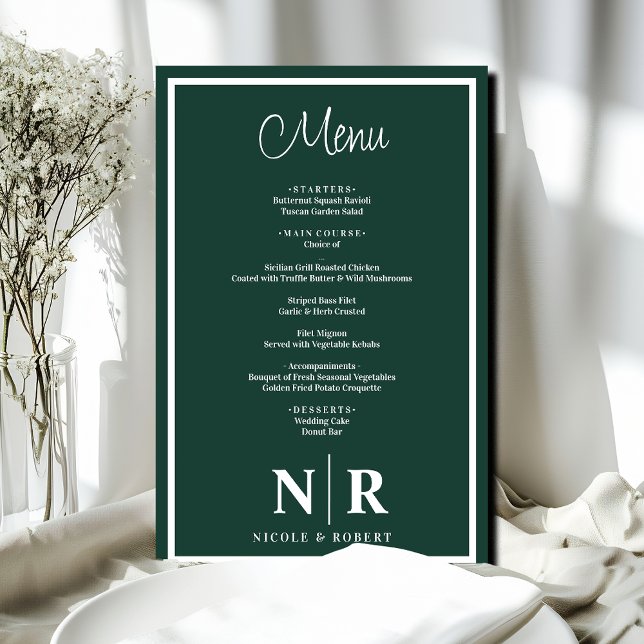 Mariage Monogramme Customisé Dîner de répétition M (Créateur téléchargé)