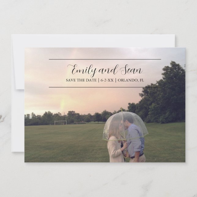 Mariage Monogramme Enregistrer la date Invitation (Devant)