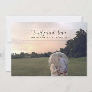Mariage Monogramme Enregistrer la date Invitation