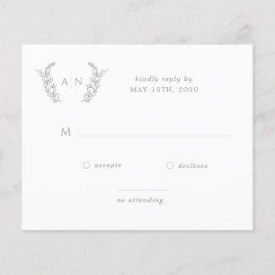 Mariage monographique moderne élégant budget RSVP