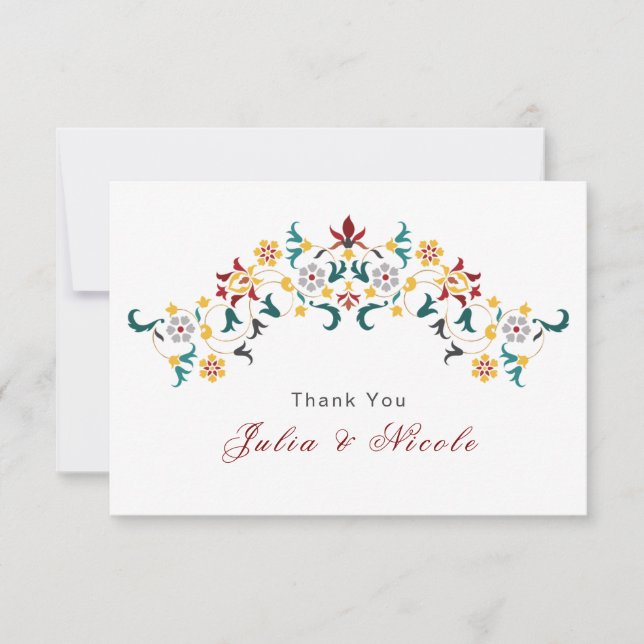 Mariage Motif classique complexe de géométrie vint (Devant)