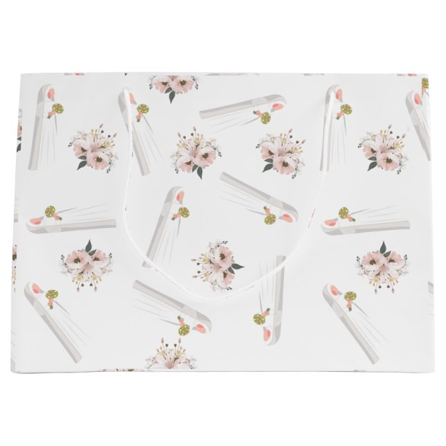 Mariage musulman Roses&Bride sac cadeau (Devant)