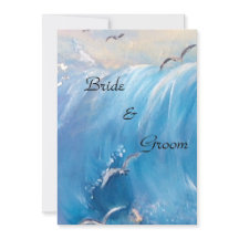 Mariage nautique avec invitation à vague