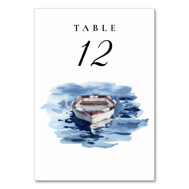Mariage nautique de bateau à aubes Numéro de table (Par défaut)