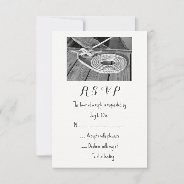 Mariage nautique RSVP (Devant)