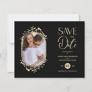 Mariage noir budget Fancy Ornament Frame Flowers