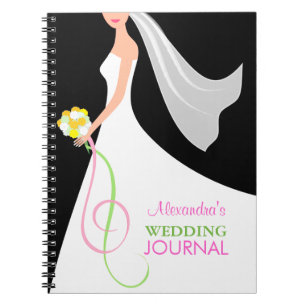 Mariage noir et blanc - carnet du journal de la